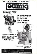 Euming. La cinepresa di classe, l'insuperabile proiettore. Advertising 1960
