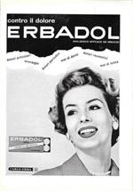 Erbadol Carlo Erba. Advertising 1960