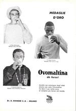 Ovomaltina da forza, Medaglie d'Oro alle Olimpiadi di Roma. Advertising 1960