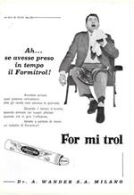 Ah... avesse preso in tempo il Formitrol!. Advertising 1960