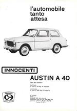 Innocenti Austin A 40, l'automobile tanto attesa. Advertising 1960