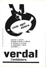 Verdal vinto ogni dolore. Advertising 1960