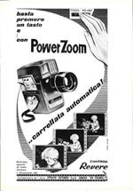 Cinepresa Revere con Power Zoom Advertising 1960
