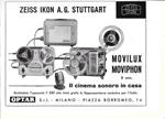 Movilux Moviphon Zeiss Ikon. Advertising 1960