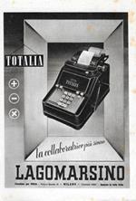 Totalia Lagomarsino/ ENIT Toscana. Advertising 1941 fronte retro