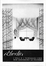 Rhodia. I veli e i tendaggi che non assorbono la polvere. Advertising 1941