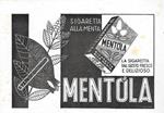 Sigarette Mentola. Advertising 1941