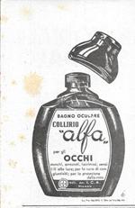 Colliro Alfa bagno oculare. Advertising 1941