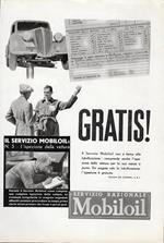 Mobiloil/Solex-Westinghouse freni. Advertising 1937 fronte retro