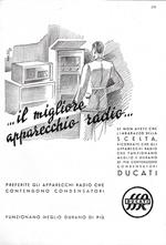 Ducati il migliore apparecchio radio. Advertising 1937