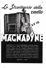 Magnadyne lo Stradivario della radio. Advertising 1937