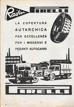 Pirelli Raiflex/Linee triestine per l'Oriente. Advertising 1942 fronte retro