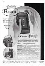 Kodak Regent/Società Nazionale dei Radiatori. Advertising 1942 fronte retro