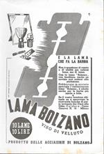 Lama Bolzano/I nostri laghi ENIT. Advertising 1942 fronte retro