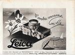Le vostre vacanze con la Leica/RIV. Advertising 1942 fronte retro