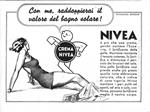 Nivea. Con me raddoppierai il valore del bagno solare! Advertising 1942