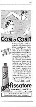 Peri fissatore per ogni pettinatura. Advertising 1942