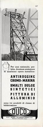Duco vernici. Advertising 1942