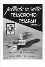 Pellicole in rullo Teiacromo, Teiapan. Tensi. Advertising 1942