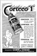 Corteco 1 olio grafitato colloidale concentrato. Advertising 1942