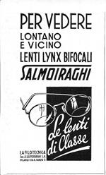 Salmoiraghi, lenti Lynx bifocali. Advertising 1942
