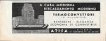 Atisa termoconvettori in alluminio. Advertising 1942