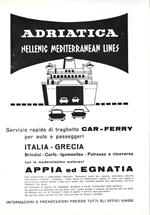 Adriatica - Hellenic Mediterranean Lines. Advertising 1963