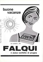 Falqui. Buone vacanze. Advertising 1963