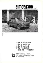 Simca 1300 G.L.. Advertising 1963