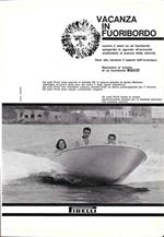 Fuoribordo Pirelli/Cibalgina. Advertising 1961 fronte/retro