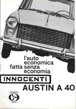Innocenti Austin A40. L'auto economica fatta senza economia. Advertising 1961