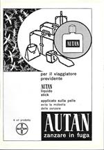 A u t a n zanzare in fuga/CEAT. Advertising 1961 fronte/retro