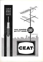 Ceat cavo coassiale per il 2° canale. Advertising 1961