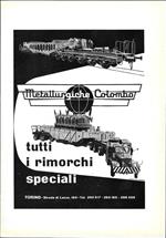 Metallurgiche Colombo tutti i rimorchi speciali. Advertising 1961