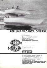 Fuoribordo Pirelli per una vacanza diversa. Advertising 1961