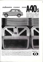 Robusta come una A40S. Innocenti Austin. Advertising 1964