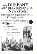 Durban's concorso alla fiera di mondiale New York. Advertising 1964