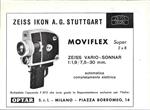 Moviflex Zeiss Ikon. Advertising 1964