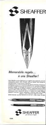 Sheaffer stilografiche/Cognac Boulestin. Advertising 1964 fronte /retro