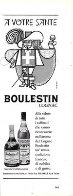 Boulestin Cognac. A votre santè. Advertising 1964