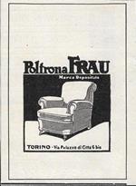 Poltrona Frau. Advertising 1929