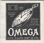 Omega. L'ora esatta per la vita. Advertising 1929