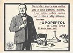 Opopeptol di Carlo Erba. Advertising 1928