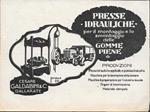 Gabaldini. Presse Idrauliche per il montaggio delle Gomme Piene. Advertising 1928