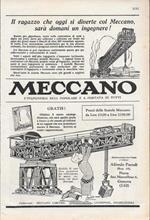 Meccano. L'ingegneria resa popolare. Advertising 1928