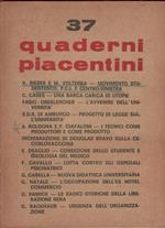 Quaderni piacentini n.37. marzo 1969