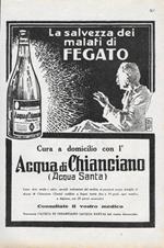 Acqua di Chianciano / Olio Sasso. Advertising 1928