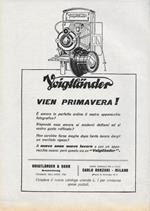 Voigtlander - Apparecchi Fotografici. Advertising 1928