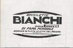 Biciclette Bianchi. Advertising 1928