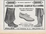 Hood, Stivaloni - Scarpe di tela e gomma. Advertising 1928